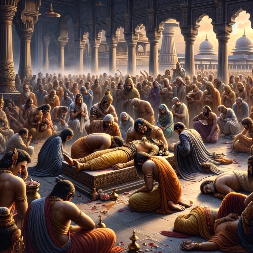 Mourning the Death of King Dasharatha
